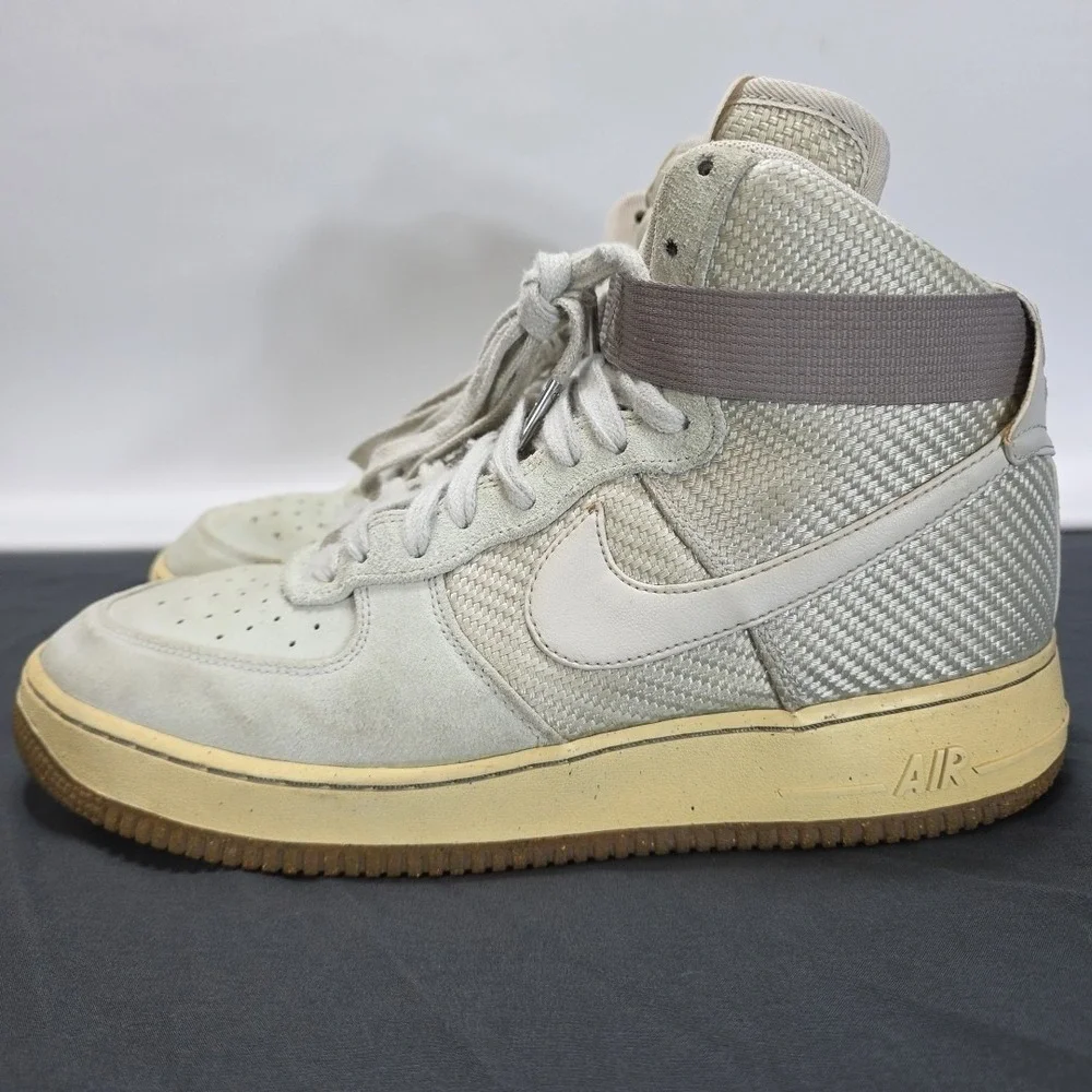 Nike Air Force 1 Hi Premium Light Bone‎ 654440 004 Men's US Size 12 2015